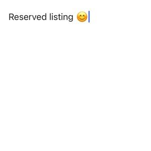 Reserved listing